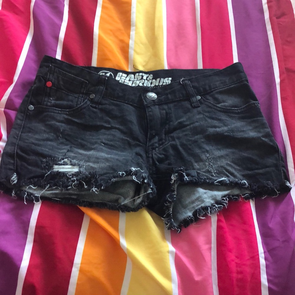 Fast and furious by afflication black shorts